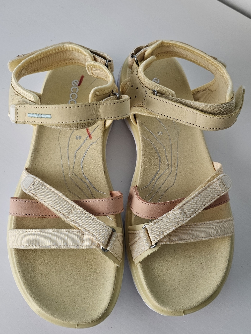 ECCO Sport Offroad Roam Sport Sandal Yellow Size 9 - Picture 8 of 9